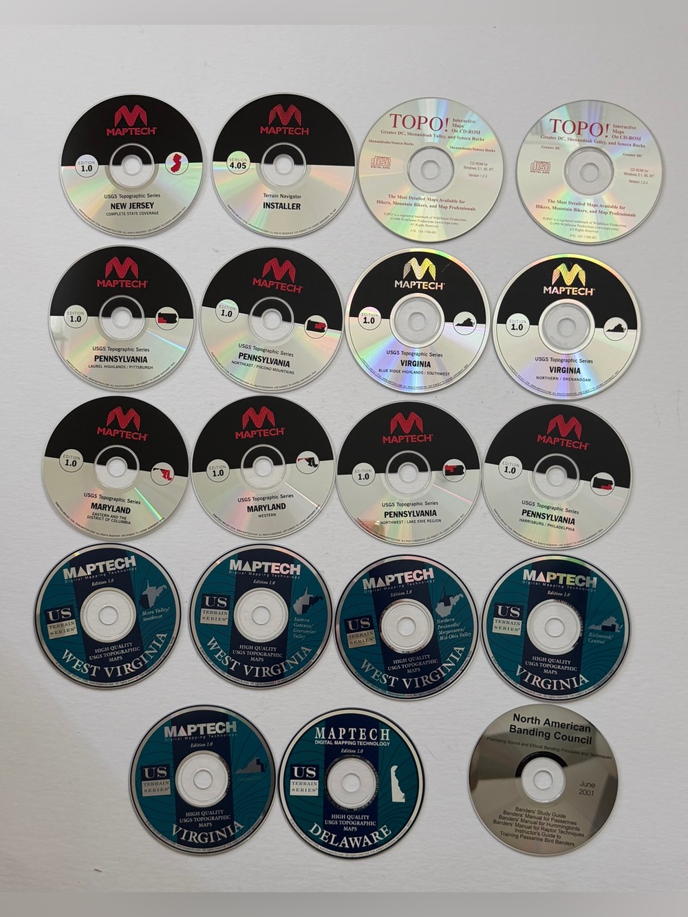 LOT of 18 CD'S - MAPTECH / KPM MARINE COASTAL NAVIGATION PHOTOS  - REGION 22